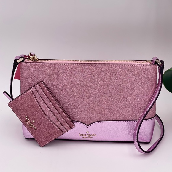 Kate Spade Lola Glitter Crossbody and Card Holder - Picture 9 of 12